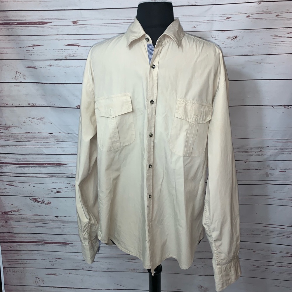 Zara Man Mens LS Classic Button up Shirt Size Xl